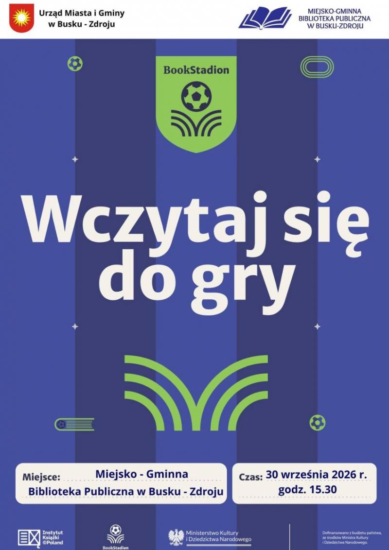 BookStadion w Busku-Zdroju. M�odzi pi�karze po��cz� sport z czytaniem. Foto: 43625_biblioteka_wczytaj_sie_do_gry.jpg 