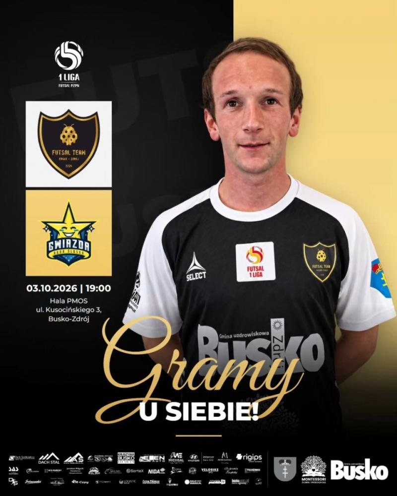 Futsal Team Busko-Zdr�j zagra o pierwsze punkty. W sobot� mecz z Gwiazd� Ruda �l�ska. Foto: 43632_mecz_futsal_ruda_03102026.jpg 