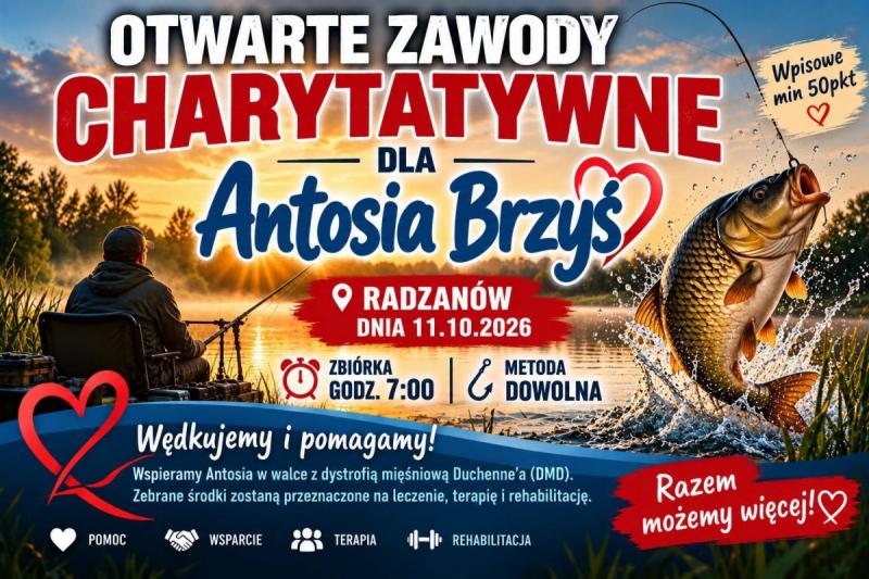 Charytatywne zawody w�dkarskie w Radzanowie. W�dkarze po��cz� si�y, by pom�c 3-letniemu Antosiowi. Foto: 43670_zawody_wedkarskie_radzanow.jpg 