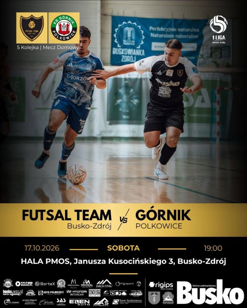 Futsal Team Busko-Zdr�j przed wa�nym meczem z G�rnikiem Polkowice. Debiut nowego trenera i walka o pierwsze punkty. Foto: 43718_futsal_team_mecz_1liga.jpg 
