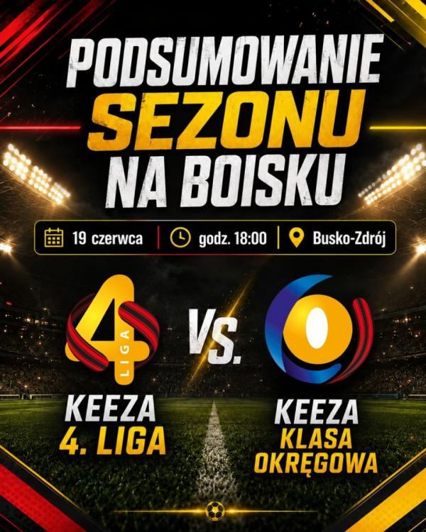 Podsumowanie sezonu 2025/2026 mecz KEEZA 4 liga KEEZA Klasa okręgowa