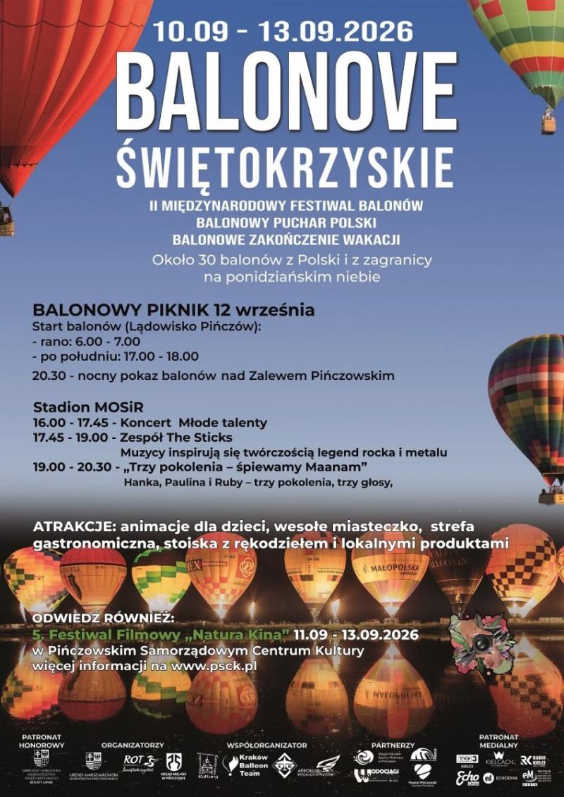 Balonove Świętokrzyskie 2026. Około 25 balonów pojawi się nad Ponidziem (foto 5) Balonove Świętokrzyskie 2026. Około 25 balonów pojawi się nad Ponidziem. Foto: 43417_balonowe_swietokrzyskie_12092026.jpg